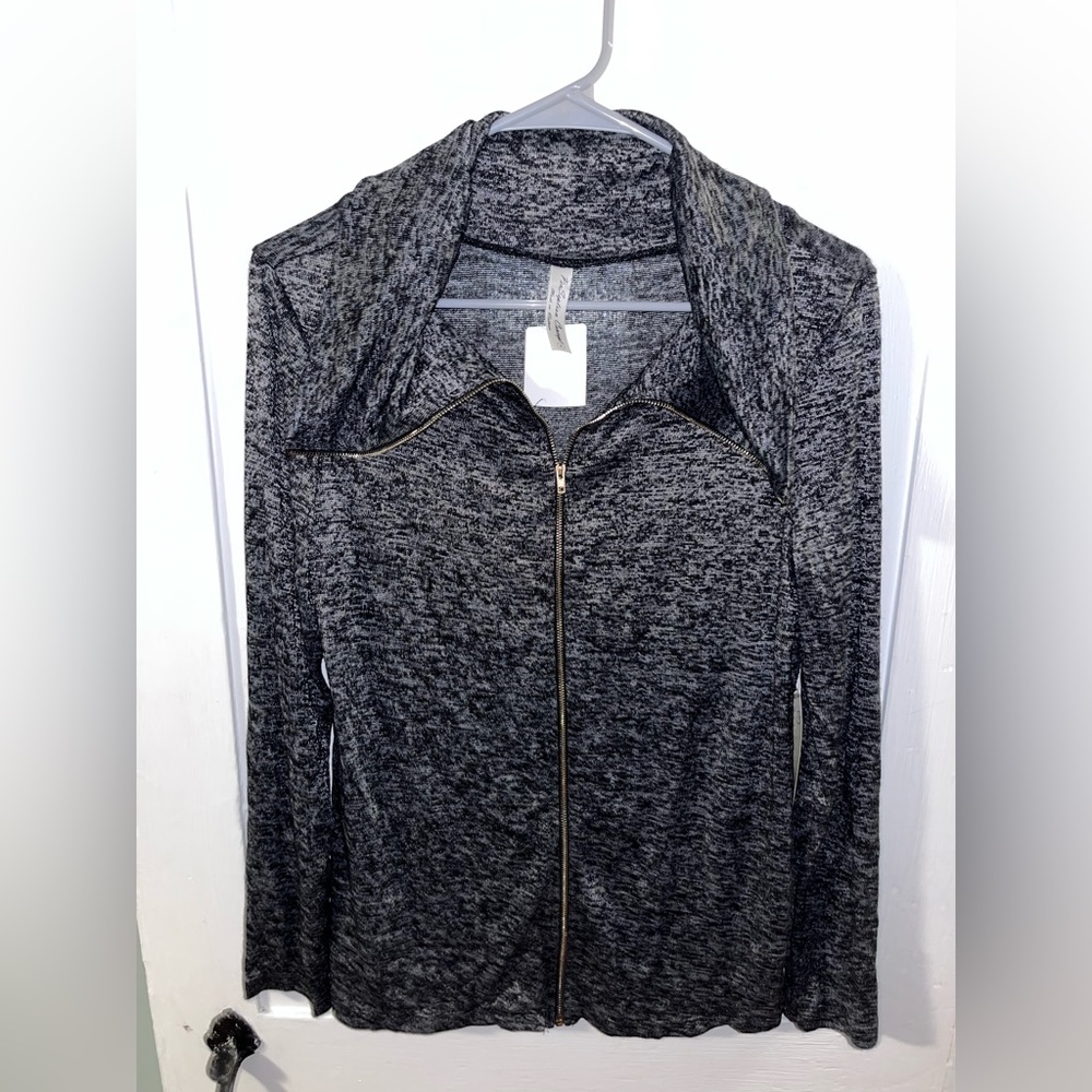 Small zip-up sweater